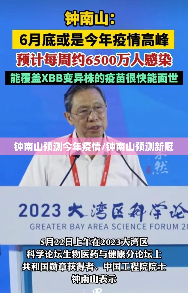 钟南山预测今年疫情/钟南山预测新冠 钟南山预测今年疫情/钟南山预测新冠
