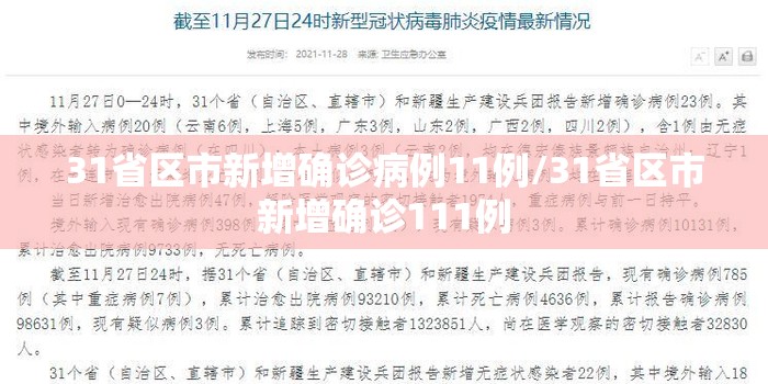31省区市新增确诊病例11例/31省区市新增确诊111例 31省区市新增确诊病例11例/31省区市新增确诊111例