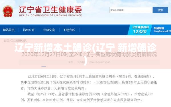 辽宁新增本土确诊(辽宁 新增确诊) 辽宁新增本土确诊(辽宁 新增确诊)