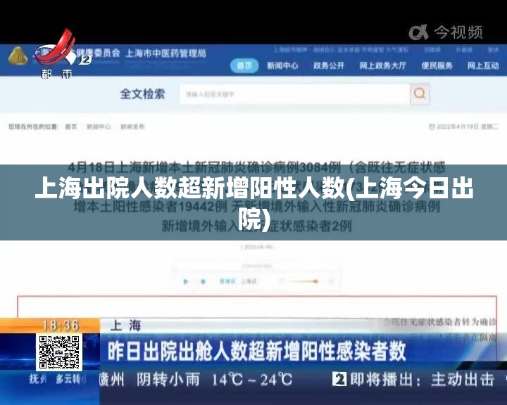 上海出院人数超新增阳性人数(上海今日出院) 上海出院人数超新增阳性人数(上海今日出院)