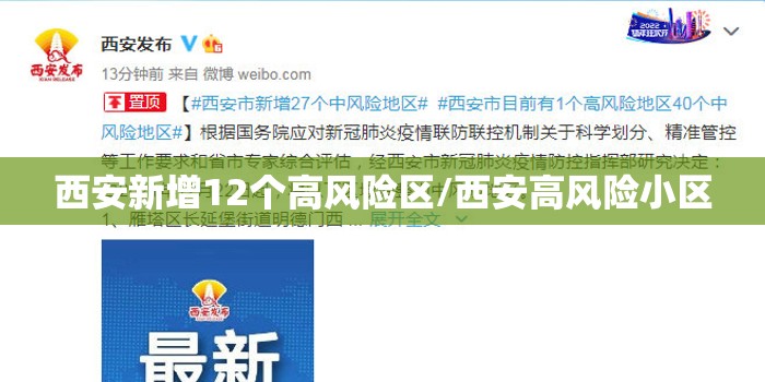 西安新增12个高风险区/西安高风险小区 西安新增12个高风险区/西安高风险小区