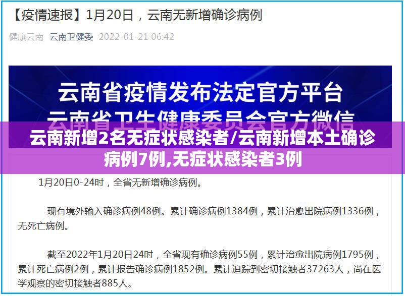 云南新增2名无症状感染者/云南新增本土确诊病例7例,无症状感染者3例 云南新增2名无症状感染者/云南新增本土确诊病例7例,无症状感染者3例