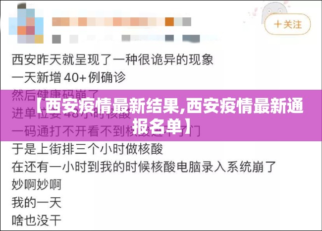 【西安疫情最新结果,西安疫情最新通报名单】 【西安疫情最新结果,西安疫情最新通报名单】