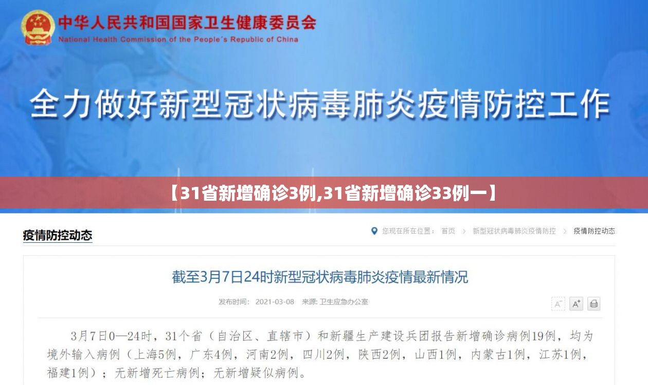 【31省新增确诊3例,31省新增确诊33例一】 【31省新增确诊3例,31省新增确诊33例一】