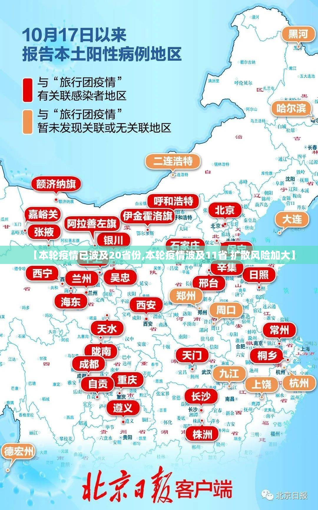 【本轮疫情已波及20省份,本轮疫情波及11省 扩散风险加大】