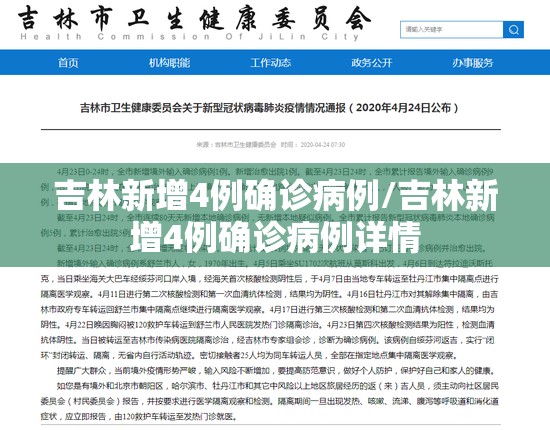吉林新增4例确诊病例/吉林新增4例确诊病例详情 吉林新增4例确诊病例/吉林新增4例确诊病例详情