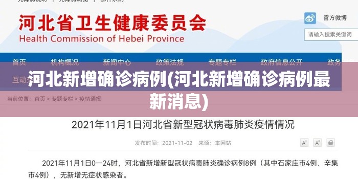 河北新增确诊病例(河北新增确诊病例最新消息) 河北新增确诊病例(河北新增确诊病例最新消息)