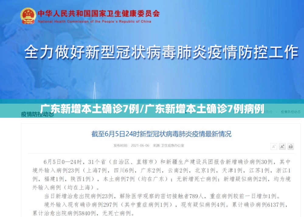 广东新增本土确诊7例/广东新增本土确诊7例病例
