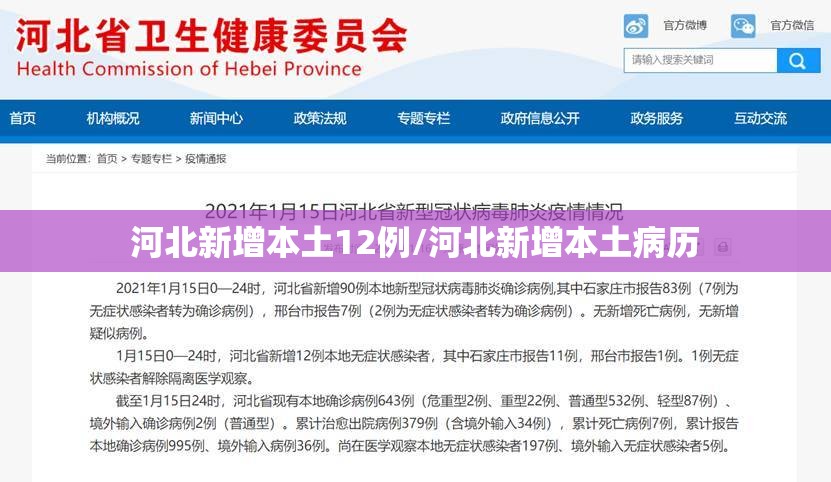 河北新增本土12例/河北新增本土病历 河北新增本土12例/河北新增本土病历