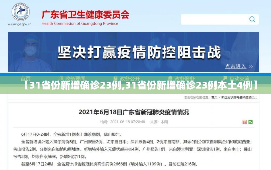 【31省份新增确诊23例,31省份新增确诊23例本土4例】 【31省份新增确诊23例,31省份新增确诊23例本土4例】