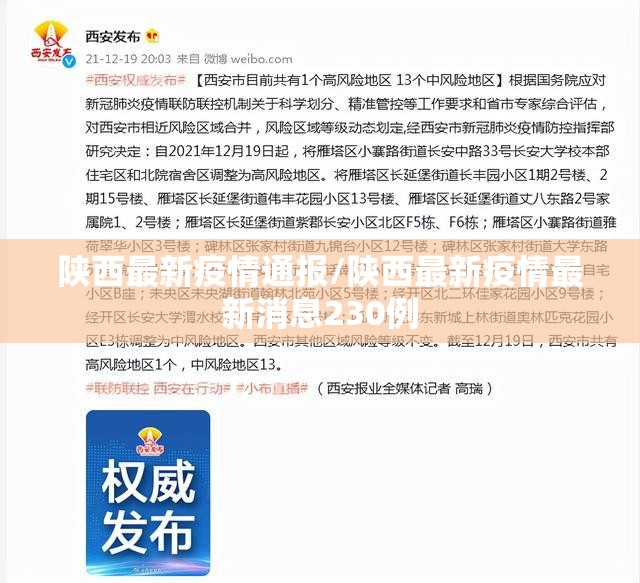 陕西最新疫情通报/陕西最新疫情最新消息230例