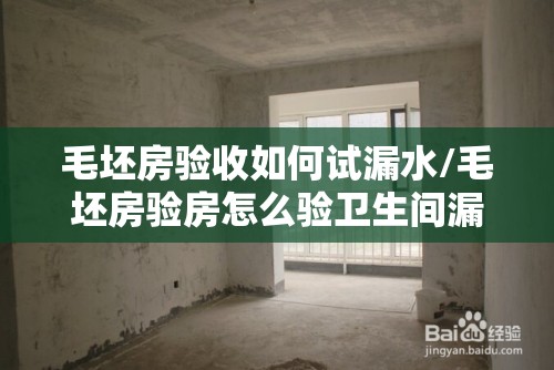 毛坯房验收如何试漏水/毛坯房验房怎么验卫生间漏水