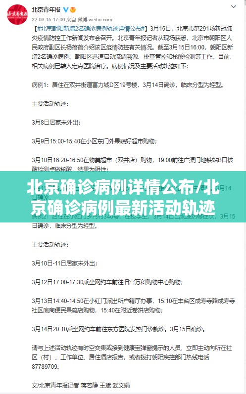 北京确诊病例详情公布/北京确诊病例最新活动轨迹 北京确诊病例详情公布/北京确诊病例最新活动轨迹