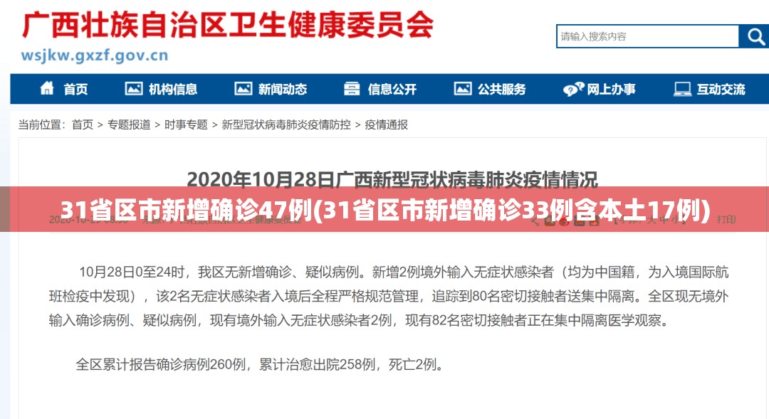 31省区市新增确诊47例(31省区市新增确诊33例含本土17例) 31省区市新增确诊47例(31省区市新增确诊33例含本土17例)