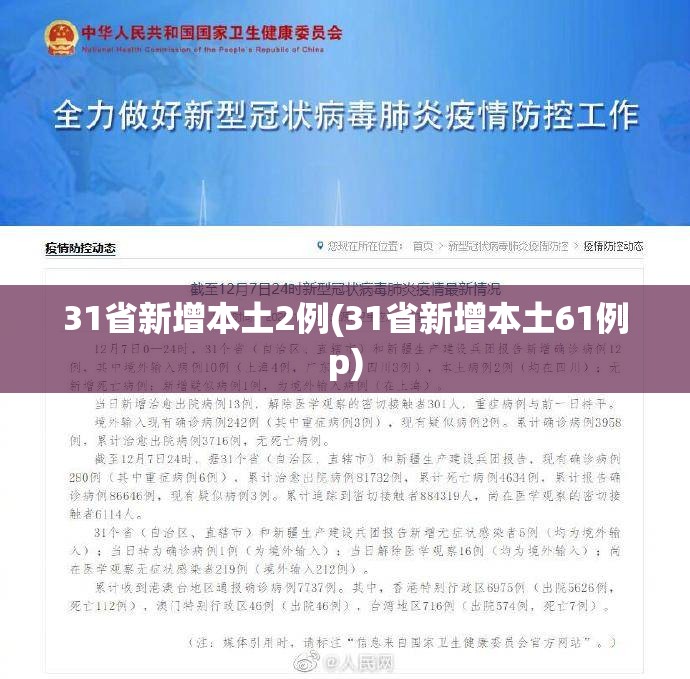 31省新增本土2例(31省新增本土61例p) 31省新增本土2例(31省新增本土61例p)