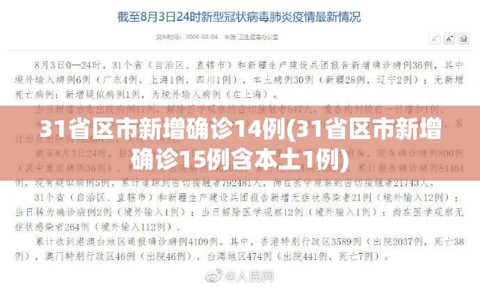 31省区市新增确诊14例(31省区市新增确诊15例含本土1例)