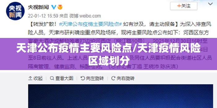 天津公布疫情主要风险点/天津疫情风险区域划分