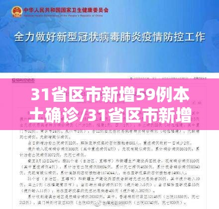 31省区市新增59例本土确诊/31省区市新增59例本土确诊病例
