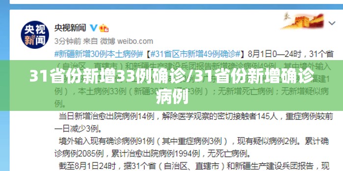 31省份新增33例确诊/31省份新增确诊病例