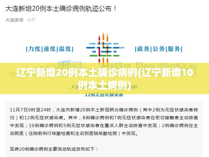 辽宁新增20例本土确诊病例(辽宁新增10例本土病例) 辽宁新增20例本土确诊病例(辽宁新增10例本土病例)