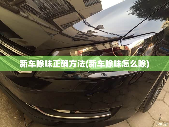 新车除味正确方法(新车除味怎么除)