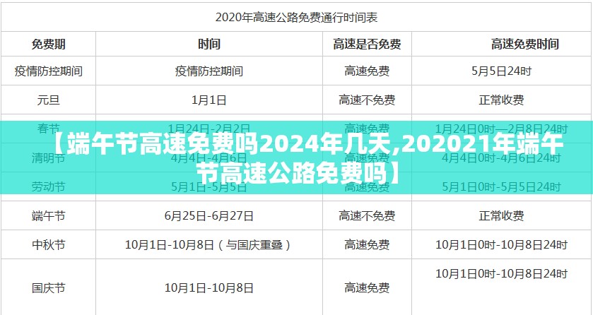 【端午节高速免费吗2024年几天,202021年端午节高速公路免费吗】 【端午节高速免费吗2024年几天,202021年端午节高速公路免费吗】