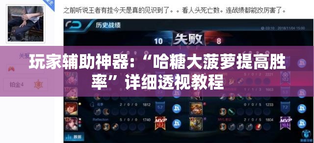 玩家辅助神器:“哈糖大菠萝提高胜率	”详细透视教程
