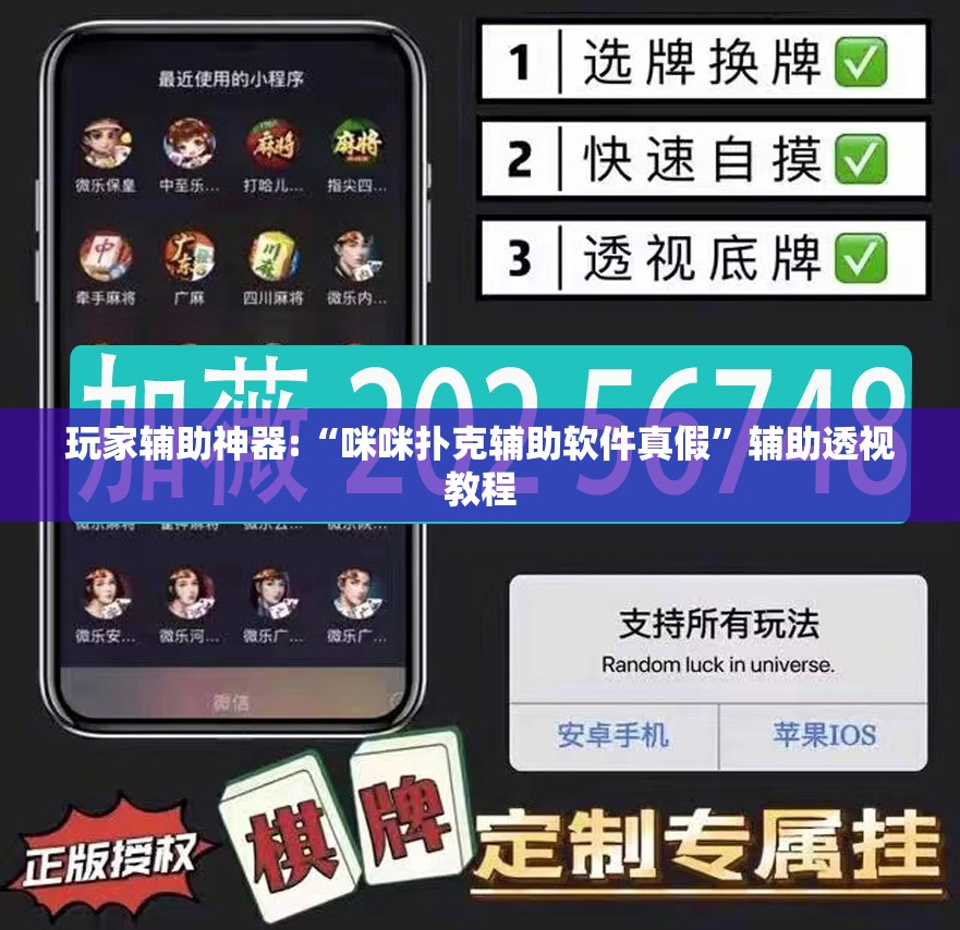玩家辅助神器:“咪咪扑克辅助软件真假”辅助透视教程