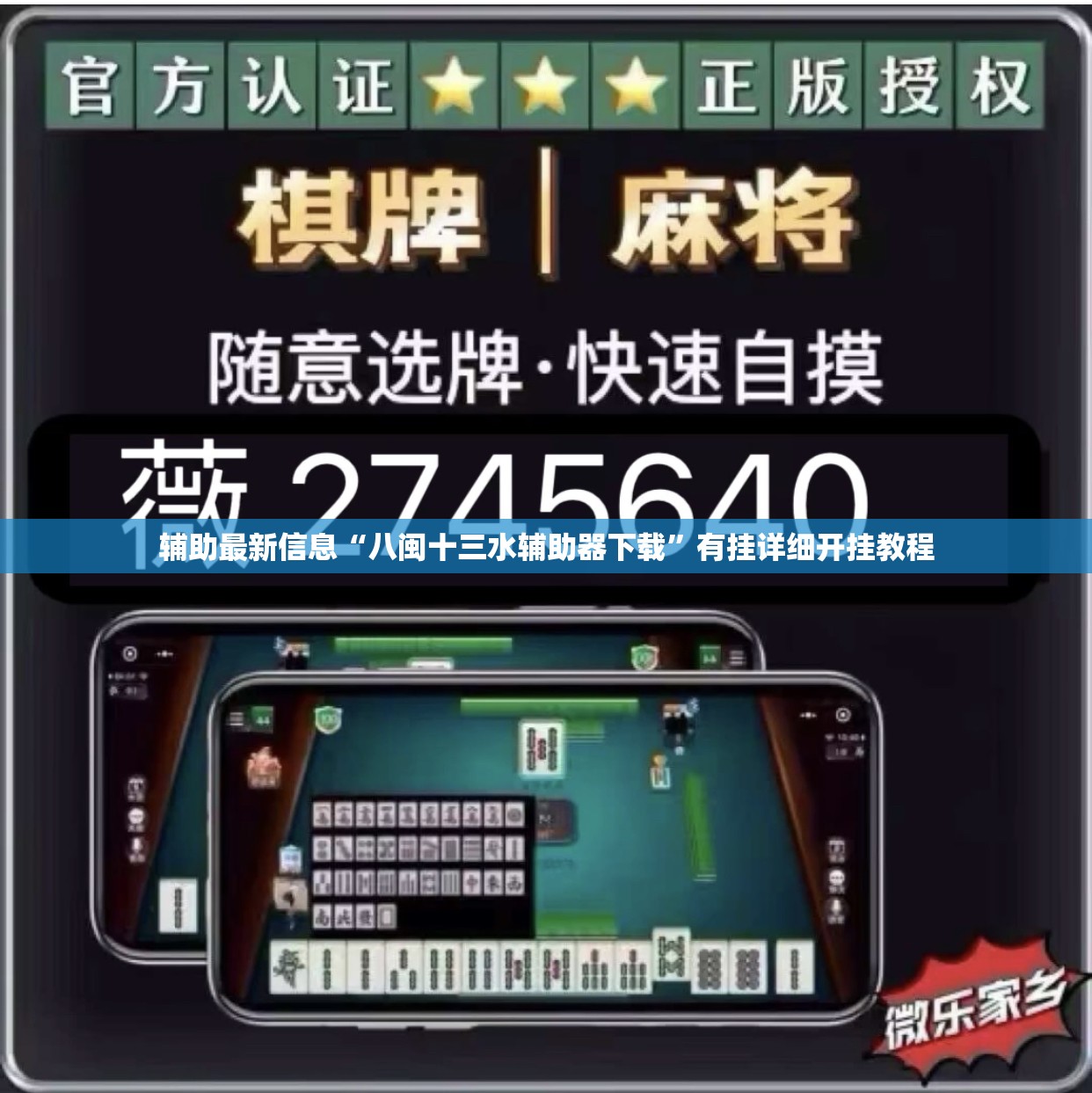 辅助最新信息“八闽十三水辅助器下载”有挂详细开挂教程
