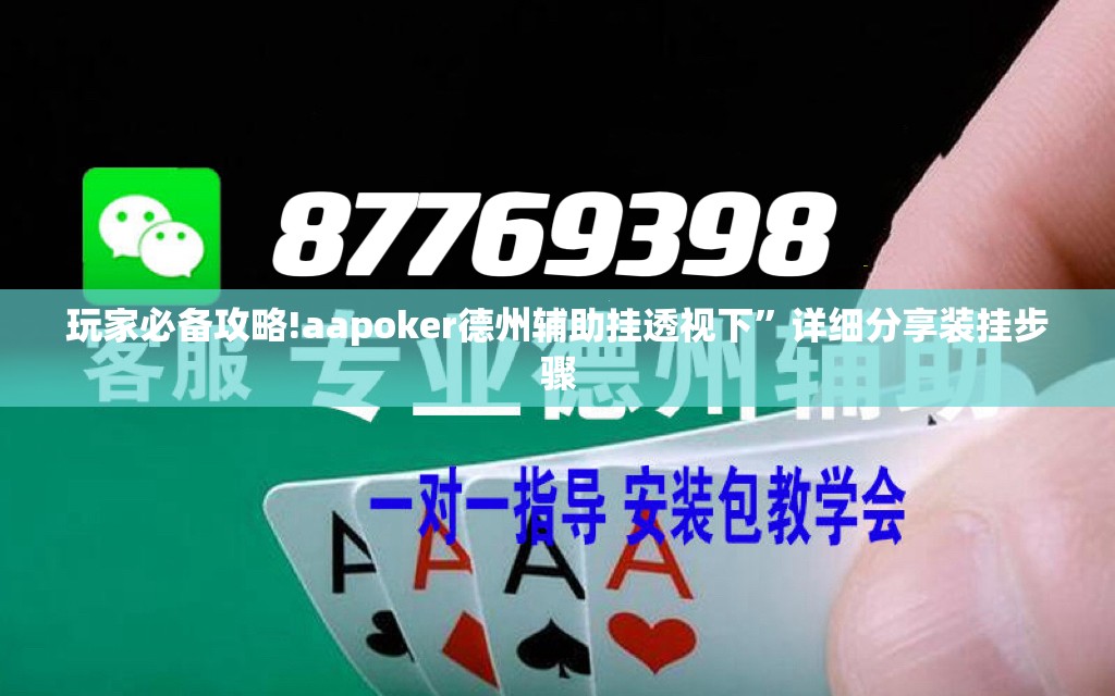 玩家必备攻略!aapoker德州辅助挂透视下”详细分享装挂步骤