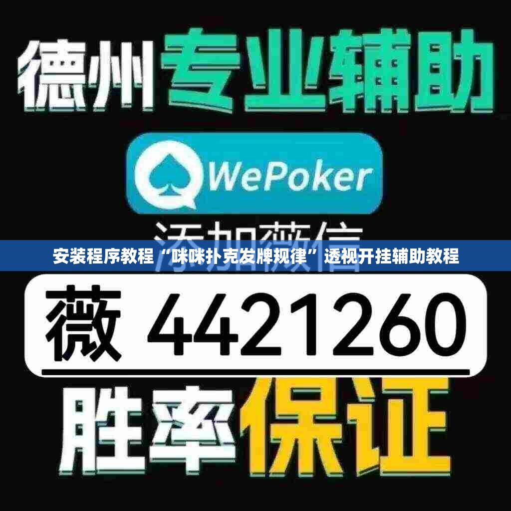 安装程序教程“咪咪扑克发牌规律	”透视开挂辅助教程