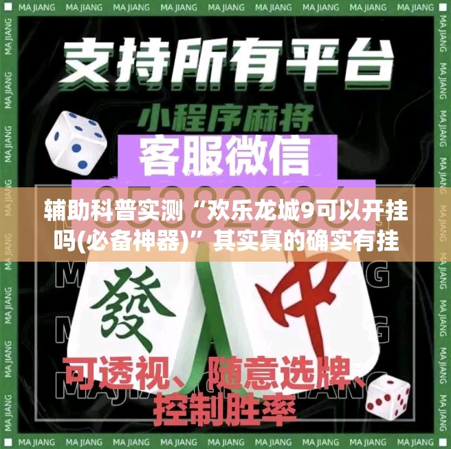 辅助科普实测“欢乐龙城9可以开挂吗(必备神器)	”其实真的确实有挂