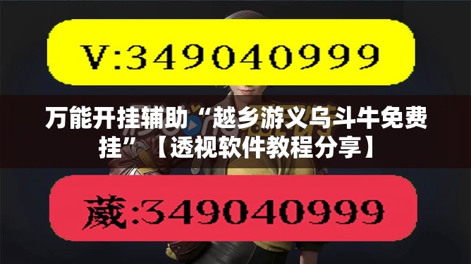 万能开挂辅助“越乡游义乌斗牛免费挂”【透视软件教程分享】
