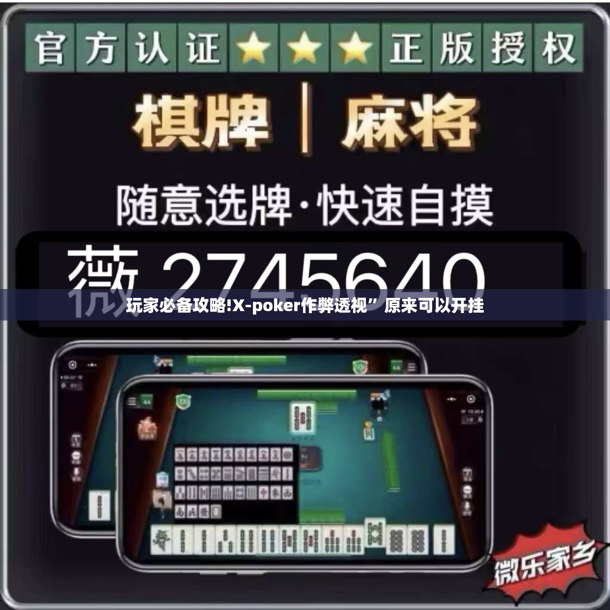 玩家必备攻略!X-poker作弊透视	”原来可以开挂