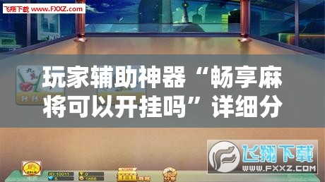 玩家辅助神器“畅享麻将可以开挂吗	”详细分享装挂步骤