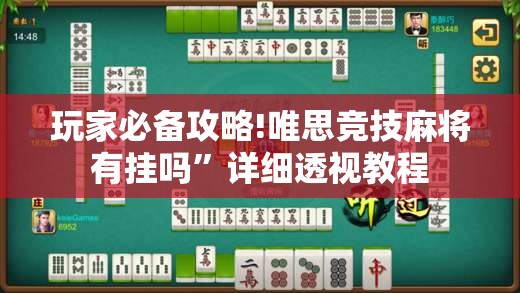 玩家必备攻略!唯思竞技麻将有挂吗”详细透视教程