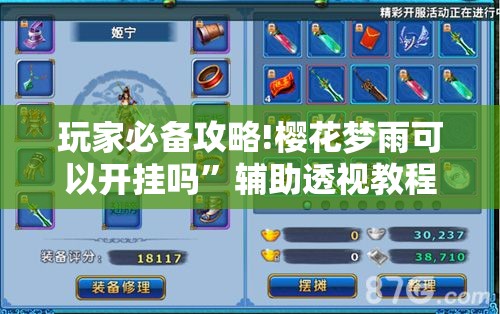 玩家必备攻略!樱花梦雨可以开挂吗”辅助透视教程
