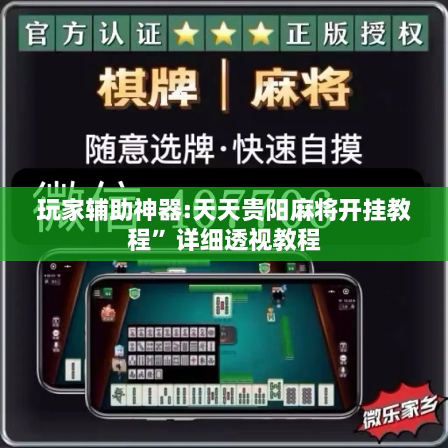 玩家辅助神器:天天贵阳麻将开挂教程”详细透视教程