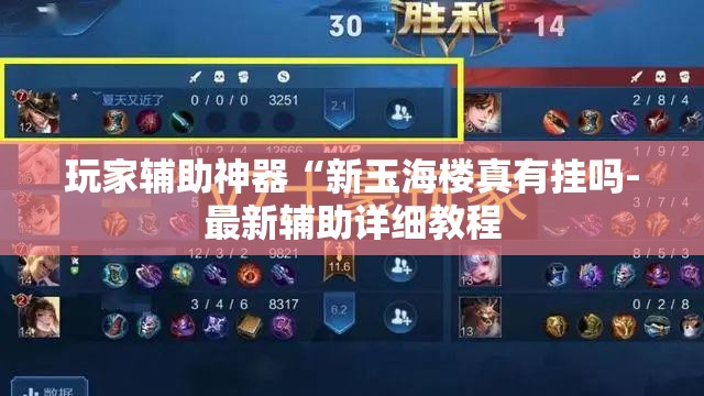 玩家辅助神器“新玉海楼真有挂吗-最新辅助详细教程
