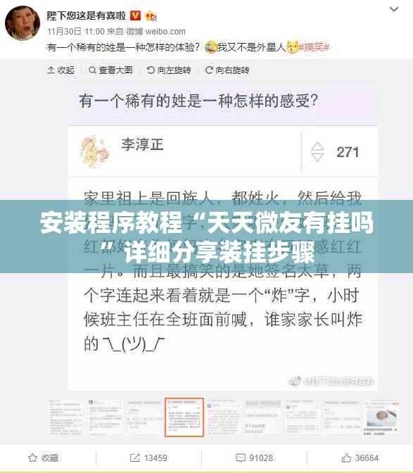 安装程序教程“天天微友有挂吗”详细分享装挂步骤