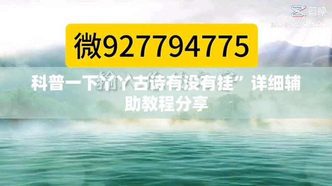 科普一下丫丫古诗有没有挂”详细辅助教程分享