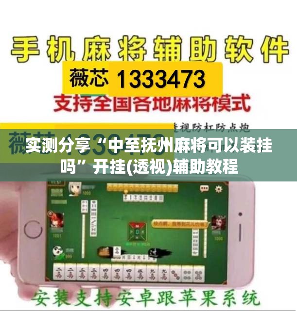 实测分享“中至抚州麻将可以装挂吗”开挂(透视)辅助教程